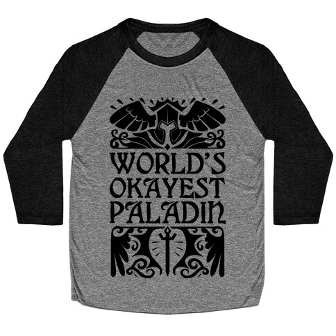 World's Okayest Paladin Baseball Tee