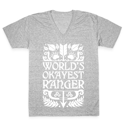 World's Okayest Ranger V-Neck Tee Shirt