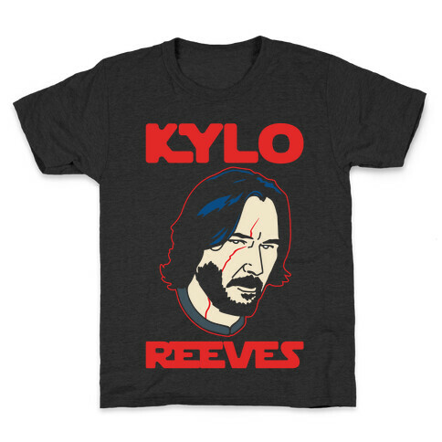 Kylo Reeves Parody White Print Kids T-Shirt