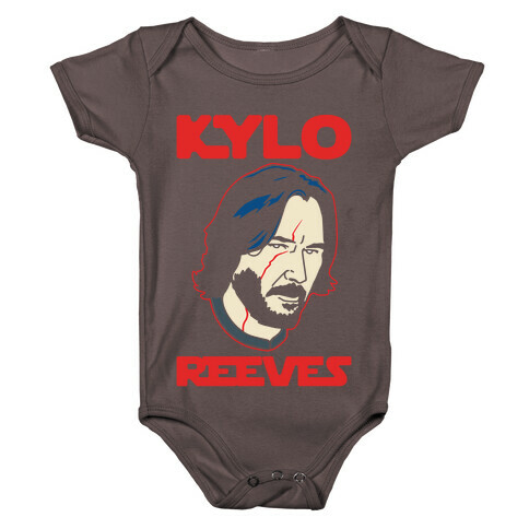 Kylo Reeves Parody White Print Baby One-Piece