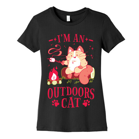 I'm An Outdoors Cat Womens T-Shirt