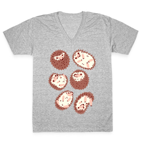 Floaty Hedgehogs V-Neck Tee Shirt