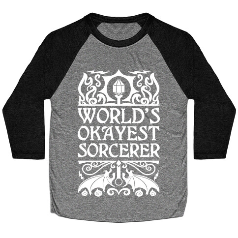 World's Okayest Sorcerer Baseball Tee