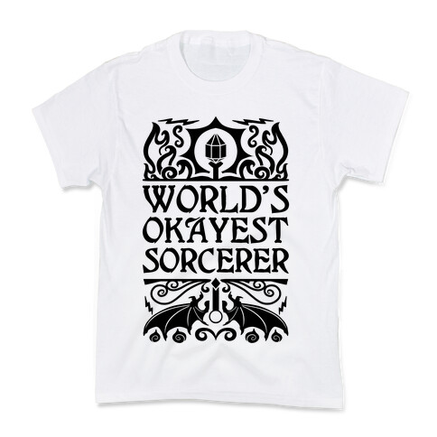 World's Okayest Sorcerer Kids T-Shirt