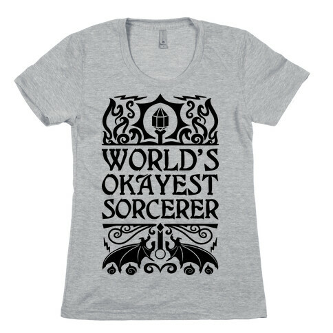 World's Okayest Sorcerer Womens T-Shirt