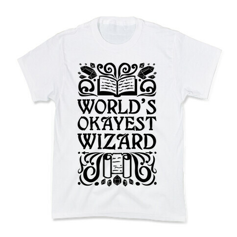 World's Okayest Wizard Kids T-Shirt
