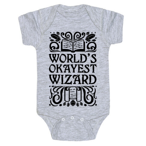 World's Okayest Wizard Baby One-Piece