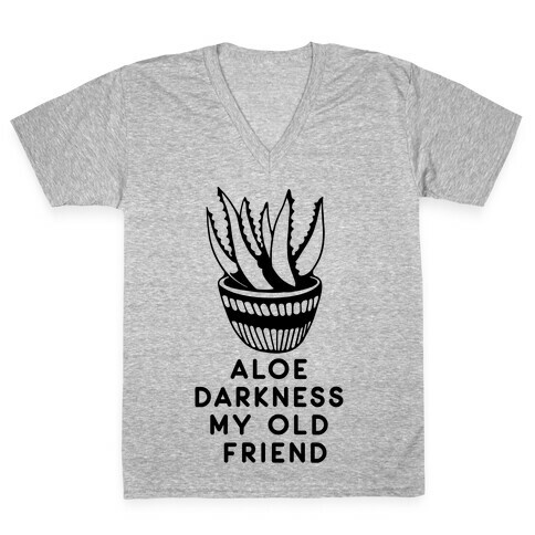 Aloe Darkness My Old Friend V-Neck Tee Shirt