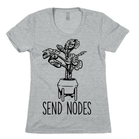 Send Nodes Monstera Womens T-Shirt