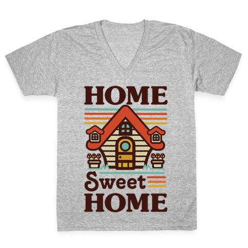 Home Sweet Home Animal Crossing V-Neck Tee Shirt