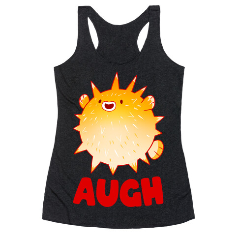 Augh Pufferfish Racerback Tank Top