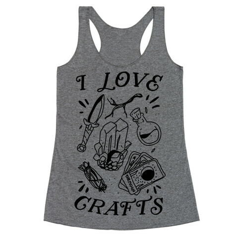 I Love (Witch) Crafts Racerback Tank Top