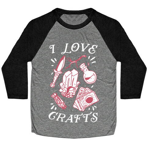 I Love (Witch) Crafts Baseball Tee