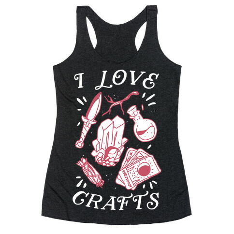 I Love (Witch) Crafts Racerback Tank Top