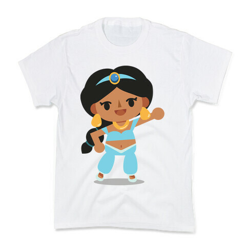 Princess Crossing Jasmine Parody Blue Kids T-Shirt
