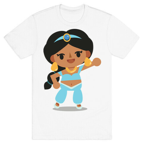 Princess Crossing Jasmine Parody Blue T-Shirt