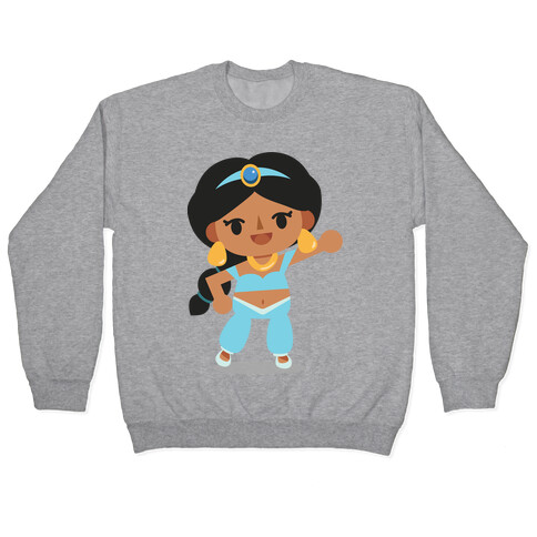 Princess Crossing Jasmine Parody Blue Pullover