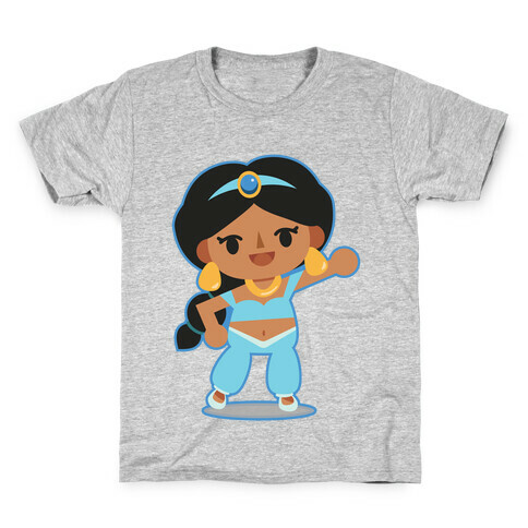 Princess Crossing Jasmine Parody Blue Kids T-Shirt
