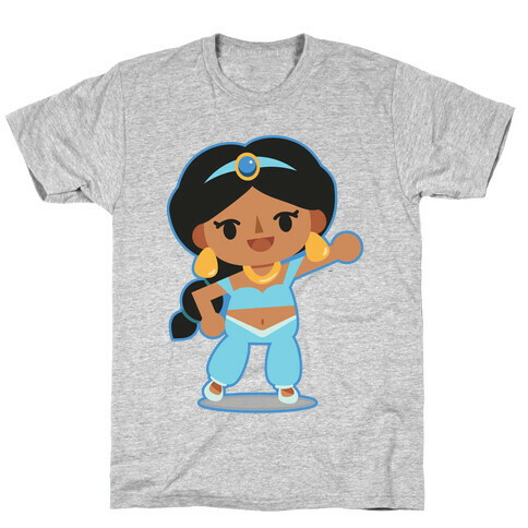 Princess Crossing Jasmine Parody Blue T-Shirt