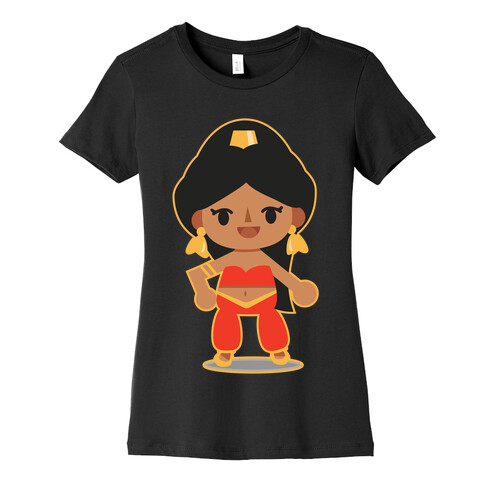 Princess Crossing Jasmine Parody Red Womens T-Shirt