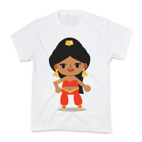 Princess Crossing Jasmine Parody Red Kids T-Shirt