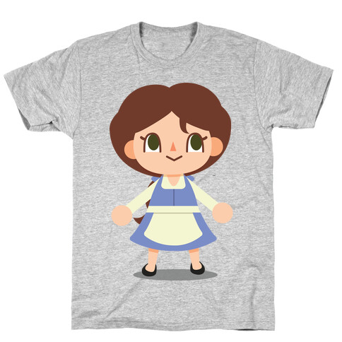 Princess Crossing Belle Parody Blue T-Shirt