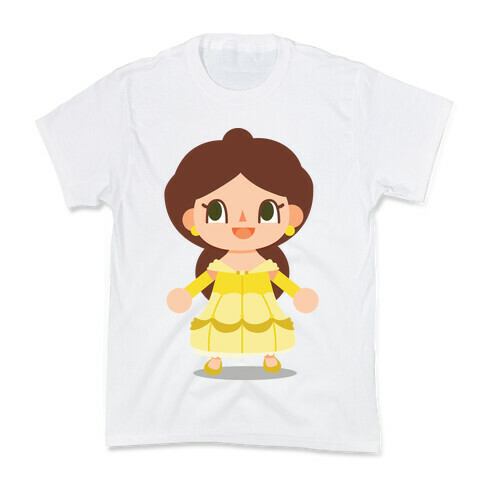 Princess Crossing Belle Parody Ball Gown Kids T-Shirt