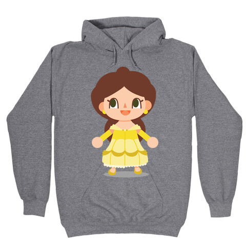 Princess Crossing Belle Parody Ball Gown Hooded Sweatshirt