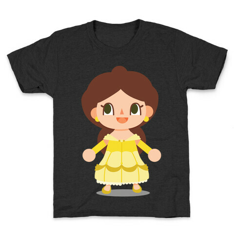 Princess Crossing Belle Parody Ball Gown Kids T-Shirt