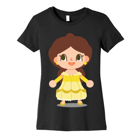 Princess Crossing Belle Parody Ball Gown Womens T-Shirt