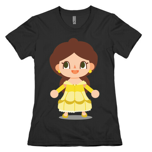 Princess Crossing Belle Parody Ball Gown Womens T-Shirt
