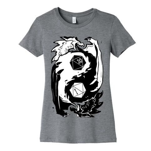 Dungeons and Dragons Yin Yang Womens T-Shirt