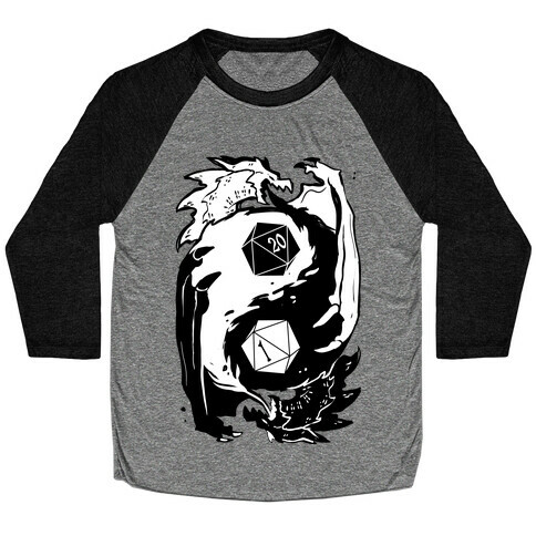 Dungeons and Dragons Yin Yang Baseball Tee