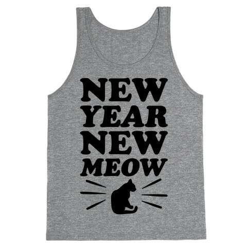 New Year New Meow Tank Top