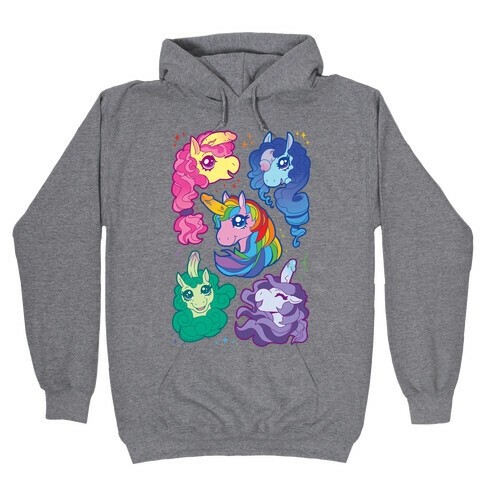 Unicorn Penis Pattern Hooded Sweatshirt