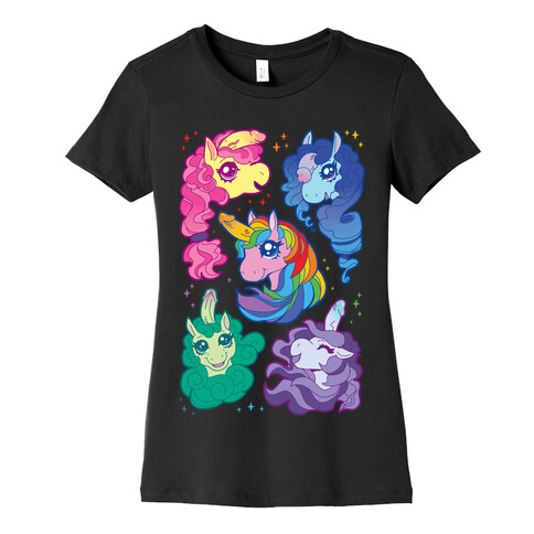 Unicorn Penis Pattern Womens T-Shirt