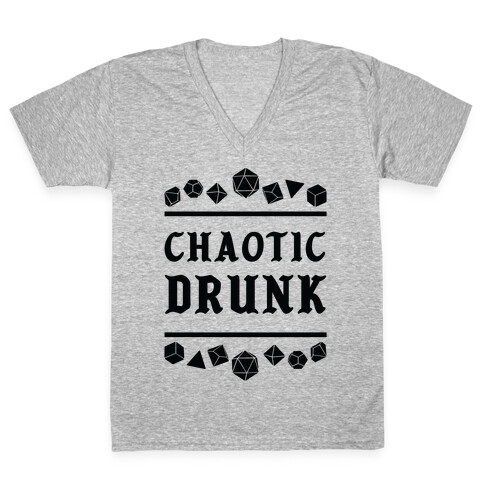 Chaotic Drunk V-Neck Tee Shirt