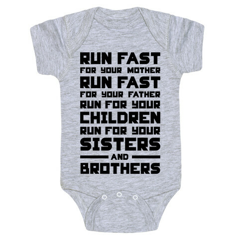 Run Fast Baby One-Piece