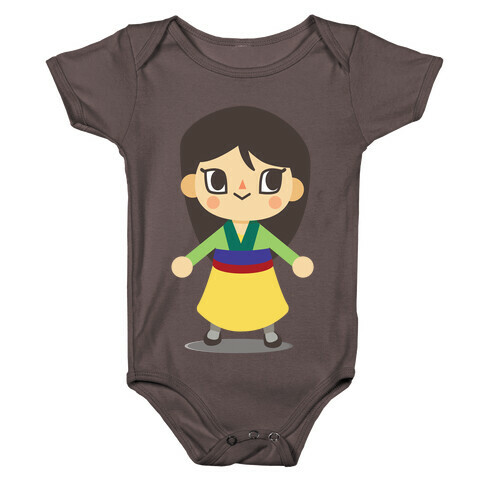 Princess Crossing Mulan Parody Baby One-Piece