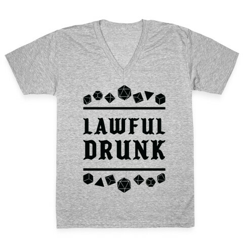 Lawful Drunk V-Neck Tee Shirt