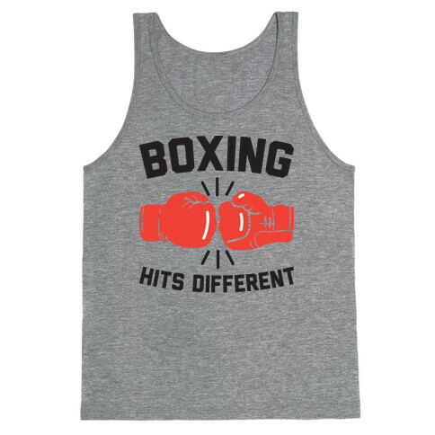 Boxing Hits Different Tank Top