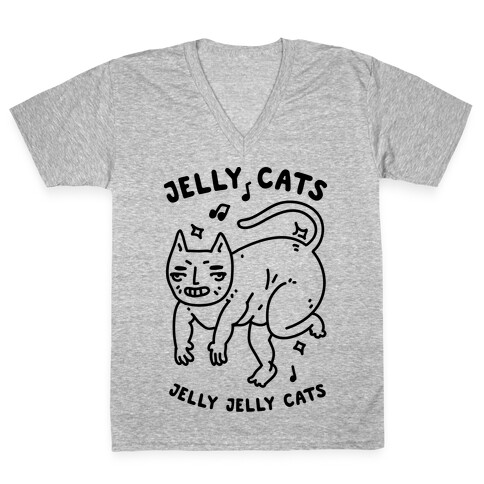 Jelly Cats V-Neck Tee Shirt