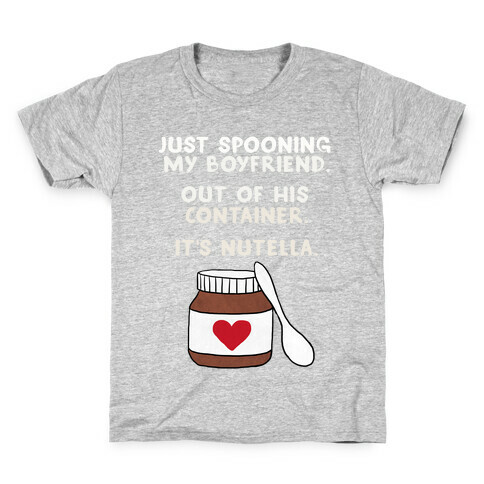 Spooning My Boyfriend Kids T-Shirt