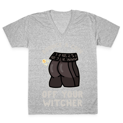 Bounce a Coin Off Your Witcher V-Neck Tee Shirt