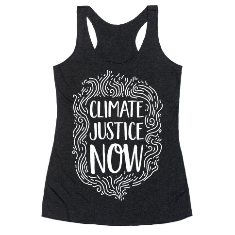 Climate Justice Now Racerback Tank Top