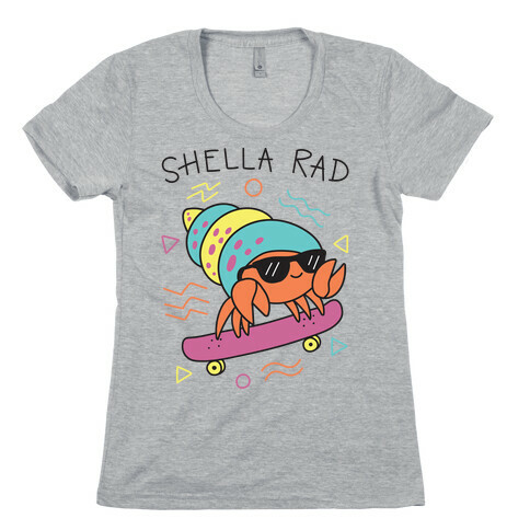 Shella Rad Crab Womens T-Shirt