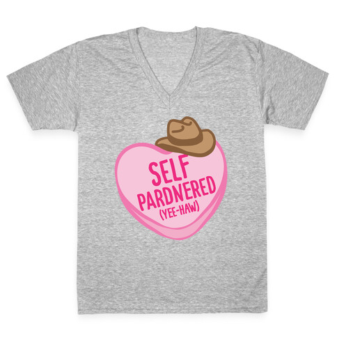 Self Pardnered  V-Neck Tee Shirt