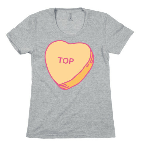 Top Candy Heart Womens T-Shirt