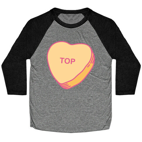 Top Candy Heart Baseball Tee