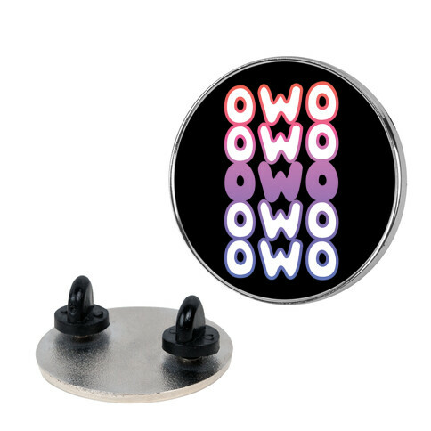 OWO Anime Emoticon Face Pin